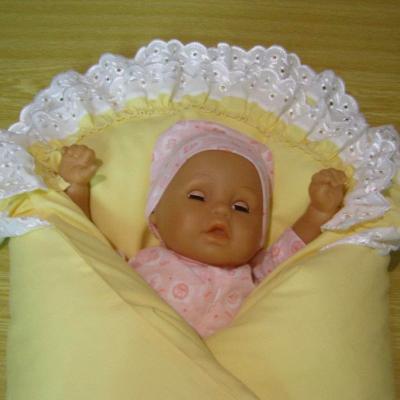 Zavinovačka pro miminka, krajková, zateplená, zimní